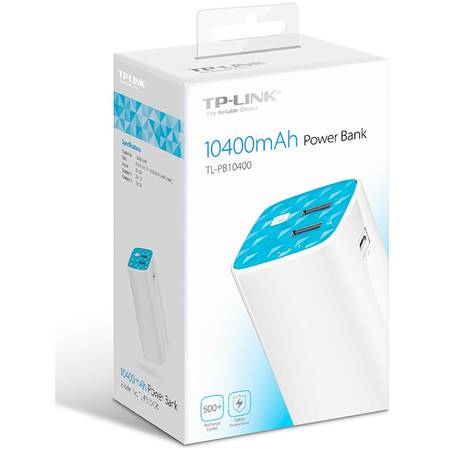 Baterie externa TP-Link 10400 mAH TL-PB10400 White