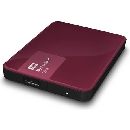 HDD extern WDBBKD0020BBY, 2TB, My Passport Ultra, 2,5" USB 3.0, Berry
