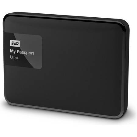 HDD extern Western Digital , 1TB, My Passport Ultra, 2,5" USB 3.0, negru