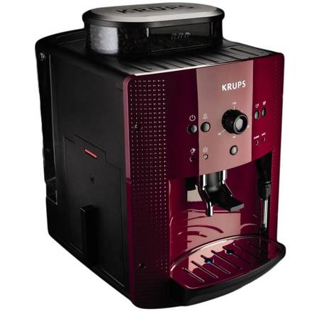 Espressor automat Espresseria Automatic EA8107, dispozitiv spumare, rasnita, ecran LCD, 15 bar, 1.7 l, rosu
