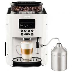 KRUPS Espressor automat Espresseria Automatic EA8161, dispozitiv spumare, rasnita, ecran LCD, 15 bar, 1.7 l, alb
