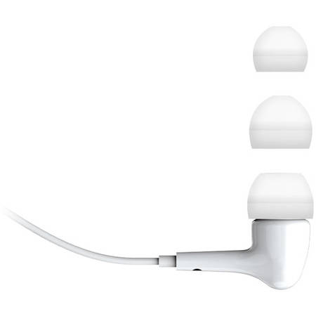 Casti stereo Genius GHP-206, In-ear, 20Hz-20KHz, 16Ohm, 1.2m cable, White
