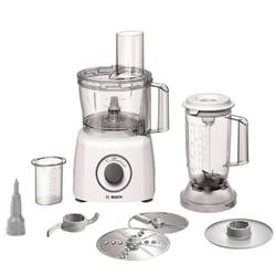 Bosch Robot de bucatarie MCM3200W, 800 W, 2 viteze + functie Moment, blender, bol, alb/gri