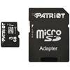 Card memorie Patriot Micro SDHC LX Series 8GB UHS-I Class 10 + Adaptor SD