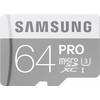 Micro Secure Digital Card Samsung, 64GB, PRO U3, MB-MG64EA/EU, Clasa 10, UHS-I