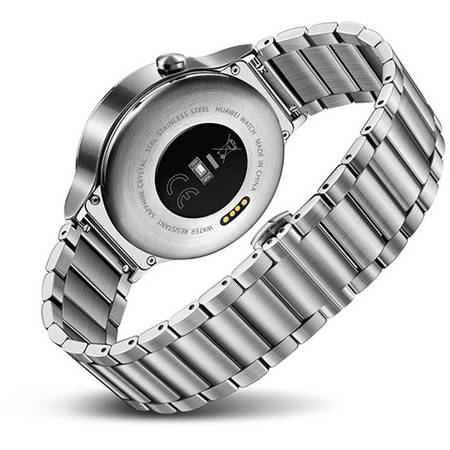 Smartwatch Huawei 42mm carcasa si curea din otel inoxidabil argintiu