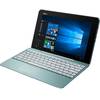 Laptop ASUS T100HA-FU009T , 10.1" Touchscreen, Intel Atom Quad-Core x5-Z8500 1.44GHz, 2GB, 64GB eMMC, Intel HD Graphics Gen8, Win 10, Aqua Blue