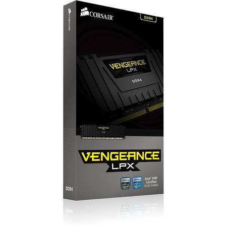 Memorie Corsair Vengeance LPX Black 16GB DDR4 3000MHz CL15 Quad Channel Kit
