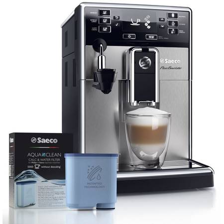 Espressor automat Saeco PicoBaristo HD8924/09, 1.8 l, 1850 W, sistem spumare a laptelui Cappuccinatore, 10 setari intensitate aroma, rasnite ceramice, 15 bar, argintiu/negru