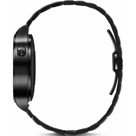 Smartwatch Huawei W1, negru metalic, bratara zale metalice (Link Strap)
