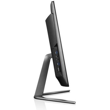Sistem Desktop All-In-One Lenovo IdeaCentre B40-30, 21.5" FHD Touch, Procesor Intel Core i3-4170T 3.2GHz Haswell, 4GB, 1TB, GeForce 820A 2GB, FreeDos, Black