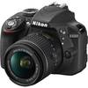 Nikon Aparat foto DSLR D3300, 24.2MP, Negru + Obiectiv AF-P 18-55mm VR