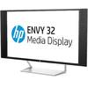 Monitor LED VA HP Envy, 32", WQHD, DisplayPort, 2 x HDMI, MHL, Negru, Argintiu, N9C43AA