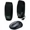 Boxe 2.0 Logitech S150, 1.2W, negru +Mouse Logitech M325 Wireless, 1000 dpi, Negru,Gri