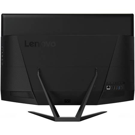 Sistem Desktop All-In-One Lenovo IdeaCentre 700, 21.5'' FHD, Procesor Intel Core i3-6100T 3.2GHz Skylake, 4GB, 1TB + 8GB SSH, GeForce 930A 2GB, FreeDos, Black