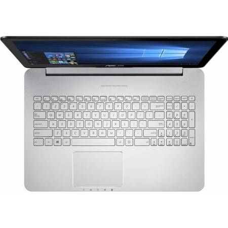 Laptop ASUS N552VX-FI109D, 15.6" UHD, Procesor Intel Core i7-6700HQ, up to 3.50 GHz, 16GB, 1TB + 128GB SSD, GeForce GTX 950M 4GB, FreeDos, Grey