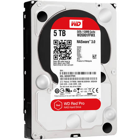 Hard disk Western Digital Red Pro 5TB SATA-III 7200RPM 128MB