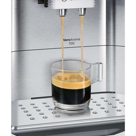 Automat de cafea espresso VeroAroma TES60729RW, 19 bari, 1500 W, 1.7 l, argintiu