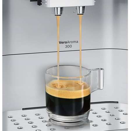 Automat de cafea espresso VeroAroma 300 TES60321RW, 15 bari, 1500 W, 1.7 l, display LED, argintiu