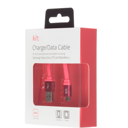 Kit Cablu de date Universal microUSB - USB 1m Coral