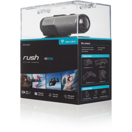 Action Camera - Kitvision Rush HD100W, Silver