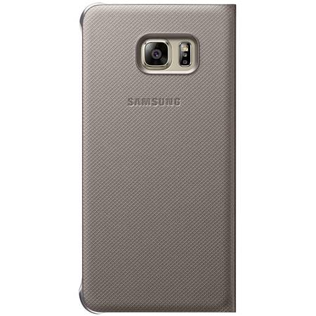 Husa S-View Cover Gold EF-CG928PFEGWW pentru Samsung Galaxy S6 Edge + G928
