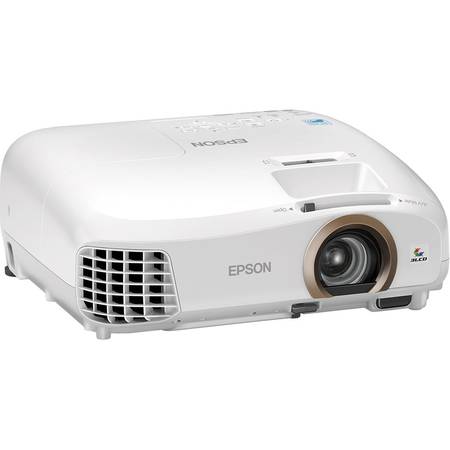 Videoproiector Epson EH-TW5350, 3LCD, FHD 3D 1920 x 1080, 2200 lumeni, 35.000:1, Wi-Fi direct, Alb