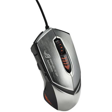 Mouse Asus Republic Of Gamers GX1000, Laser, cu fir, maxim 8200dpi, 6 butoane (3 programabile + rezolutie)
