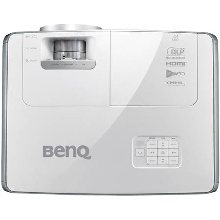 Videoproiector BenQ W1350, DLP, 3D, Full HD (1920x1080), 2500 lm, 10000:1, Alb