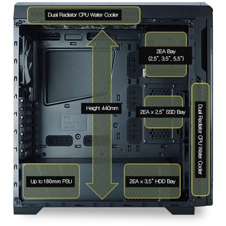Carcasa Zalman Chasis Z9 NEO Black Midi Tower (USB 3.0, without PSU)