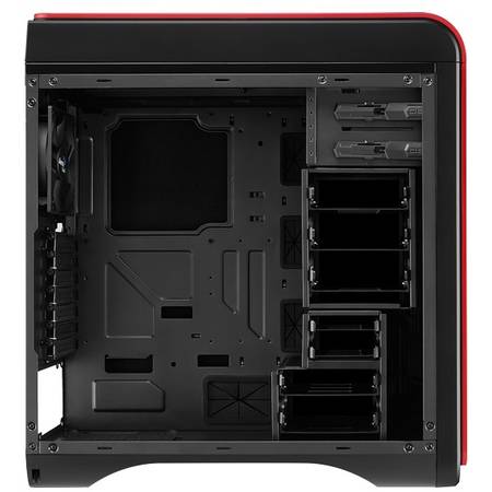 Carcasa Aerocool ATX DS 200 RED, USB 3.0, fara sursa