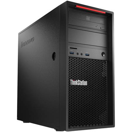Sistem Desktop Lenovo ThinkStation P300 Tower, Procesor Intel Xeon E3-1226 v3 3.3GHz Haswell, 8GB DDR3, 1TB + 8GB SSH, GMA HD P4600, Win 7 Pro + Win 8.1 Pro