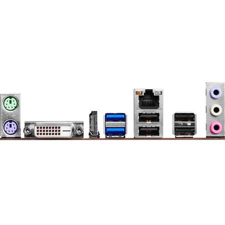 Placa de baza ASRock H110M-HDS, H110, Dual, DDR4-2133, SATA3, HDMI, DVI, mATX