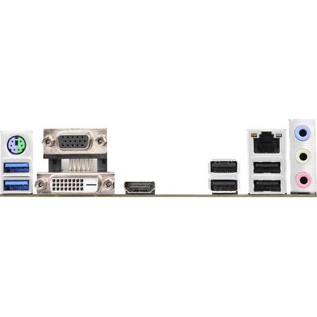Placa de baza ASRock H110M-HDV, H110, Dual, DDR4-2133, SATA3, HDMI, DVI, D-Sub, mATX