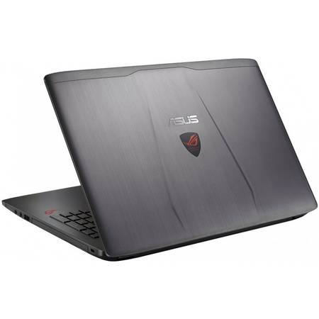 Laptop ASUS ROG GL552VX-CN062D, 15.6" FHD, Procesor Intel Core i7-6700HQ, up to 3.50 GHz, 32GB DDR4, 1TB + 128GB SSD, GeForce GTX 950M 4GB, FreeDos, Grey, carcasa metal