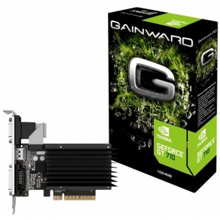 Placa video Gainward GeForce GT 710, 2GB DDR3 (Bit), HDMI, DVI, HEAT SINK