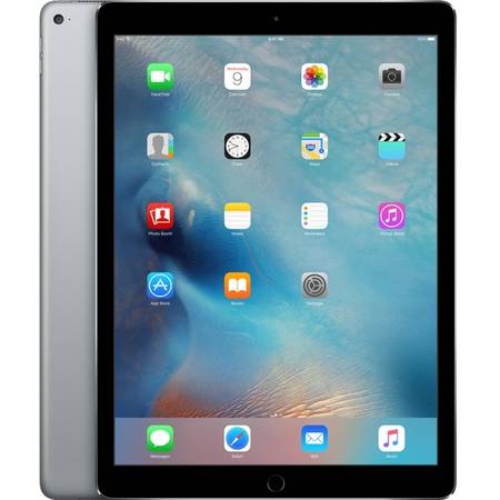 Tableta iPad Pro, 12.9", Procesor A9X 64-bit M9 Motion Coprocessor, RAM 4GB DDR3, capacitate 128GB, Space Gray, iOS 9
