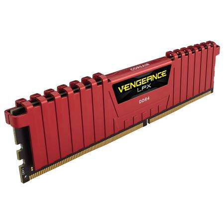 Memorie Corsair DDR4 Vengeance LPX Red 16GB (4x4GB) 2666MHz CL16 1.2V
