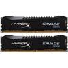Memorie Kingston HyperX Savage Memory Black DDR4 2x8GB, 2400MHz, DIMM, CL12