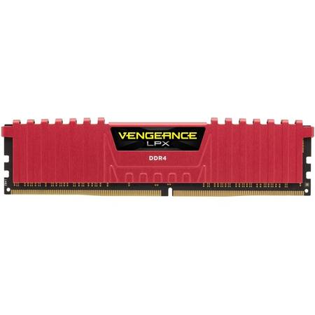 Memorie Corsair Vengeance LPX Red 4x4GB 2800MHz DDR4 CL16 1.2V, DIMM