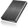 RaidSonic Enclosure Icy Box External 2.5" SATA HDD Case, USB 3.0, eSATA, Anthracite