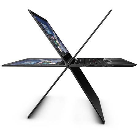 Laptop 2-in-1 ThinkPad X1 Yoga, 14" QHD IPS Touch, Intel Core i7-6600U 2.6GHz Skylake, 8GB, 256GB SSD, GMA HD 520, 4G LTE, Win 10 Pro