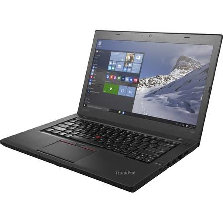 Laptop Lenovo Thinkpad T460, 14" FHD, Intel Core i5-6200U (3M Cache, up to 2.80 GHz), 8GB, 256GB SSD, GMA HD 520, FingerPrint Reader, Win 7 Pro + Win 10 Pro