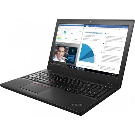 Laptop Lenovo ThinkPad T560, 15.6" Full HD 300 Nit, Slim Flat TN, Intel Core i5-6200U , up to 2.80 GHz, 8 GB DDR3, 256GB SSD, no optical drive, Win 10 Pro