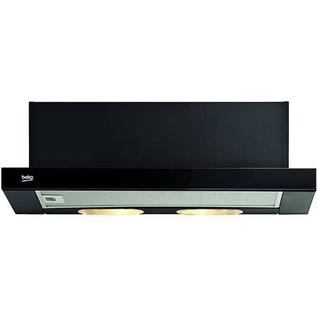 Hota telescopica incorporabila Beko CTB6250B, Putere de absorbtie 420 mc/h, 1 motor, 60 cm, Negru