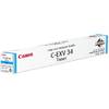 Canon Toner Cyan CEXV34 for IR Advance C2020/2030 Yield 19k CF3783B002AA
