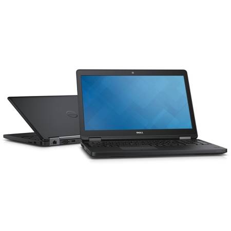 Laptop Dell 15.6'' Latitude E5570, HD, Intel Core i5-6200U (3M Cache, up to 2.80 GHz), 4GB, 500GB 7200 RPM, GMA HD 520, FingerPrint Reader, Win 7 Pro + Win 10 Pro