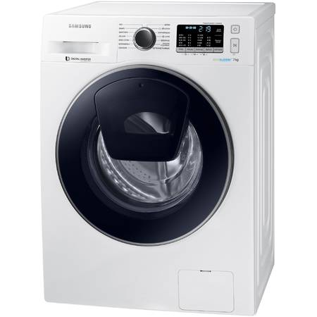 Masina de spalat rufe Samsung Eco Bubble AddWash WW70K5410UW/LE, 1400 RPM, 7 kg, Inverter, Clasa A+++, Alb