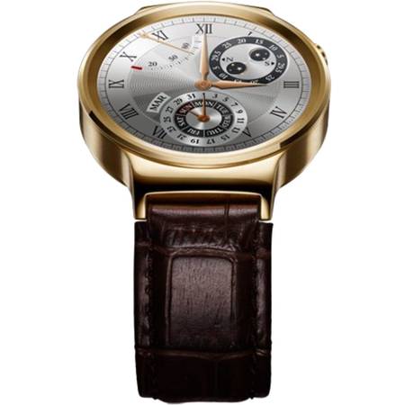 Smasrtwatch Huawei W1 Golden - Brown Leather