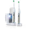 Philips Periute de dinti electrice HX6932/36 Sonicare FlexCare, 2 manere, 2 capete, 3 moduri, sterilizator UV, alb/verde